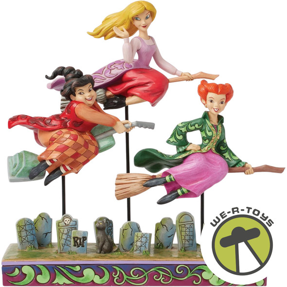 Disney Traditions Hocus Pocus The Sanderson Sisters Flying on Brooms Figurine