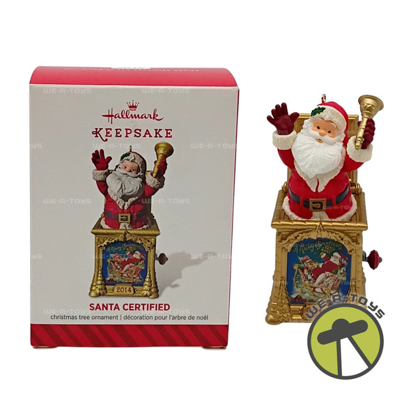 Santa Certified Hallmark Keepsake Ornament 2014 New QX9006