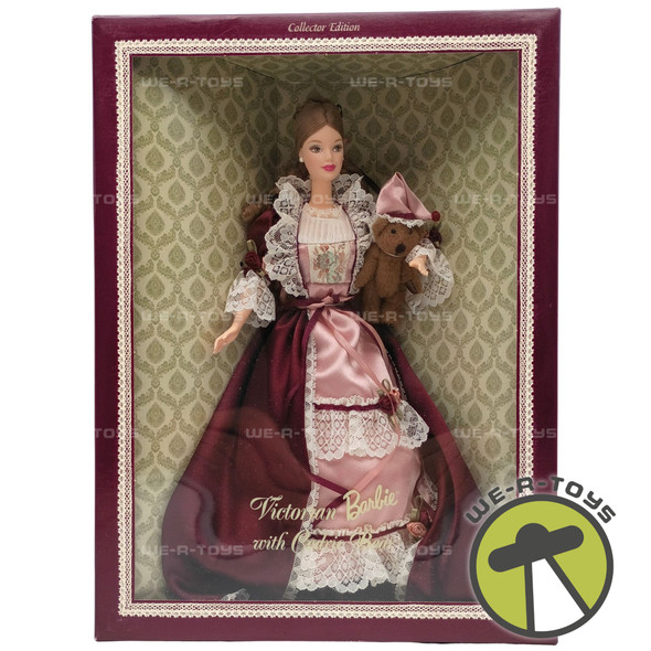 Barbie Victorian Barbie With Cedric Bear Collector Edition Brunette 1999 Mattel