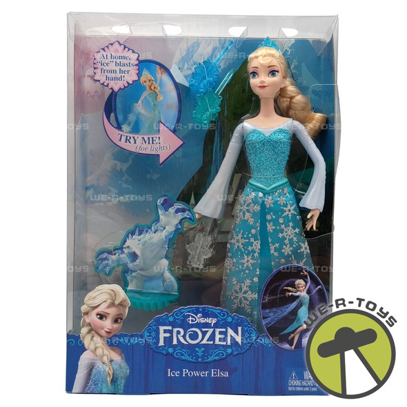 Disney Frozen Ice Power Elsa Doll With Accessories 2014 New Mattel CGH15