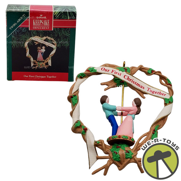 Hallmark Keepsake 1991 Our First Christmas TogetherTwirl-a-bout Ornament NEW