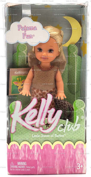Barbie Kelly Club Kerstie Doll Zoo Sleepover Giraffe Pajamas Mattel 2004