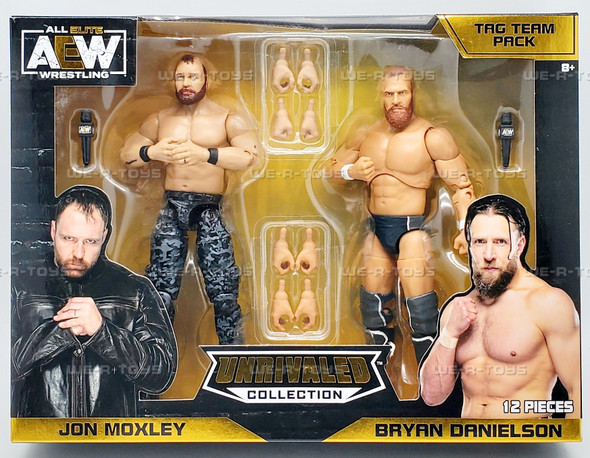 AEW Unrivaled Jon Moxley and Bryan Danielson Action Figure Set Jazwares AEW0486