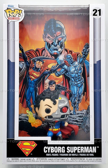 Funko POP Comic Cover DC Cyborg Superman 21 Vinyl Figure in Case