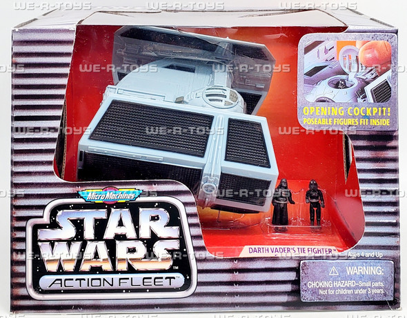 MicroMachines Action Fleet Sta Wars Darth Vader Tie Fighter Playset 1995 Galoob