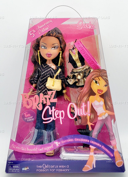 Bratz Step Out Sasha 5th Anniversary Edition Doll MGA Entertainment 297000