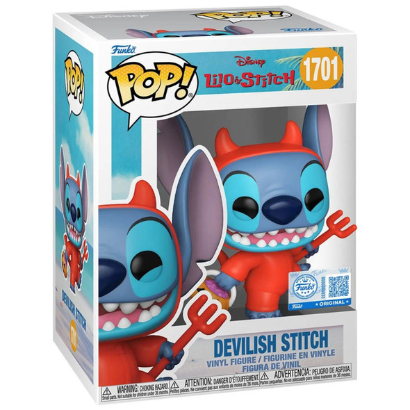Funko Pop Disney 1701 Lilo & Stitch Devilish Stitch Vinyl Figure EE Exclusive