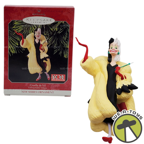 Hallmark Keepsake 1998 Unforgettable Villains Cruella De Vil Christmas Ornament