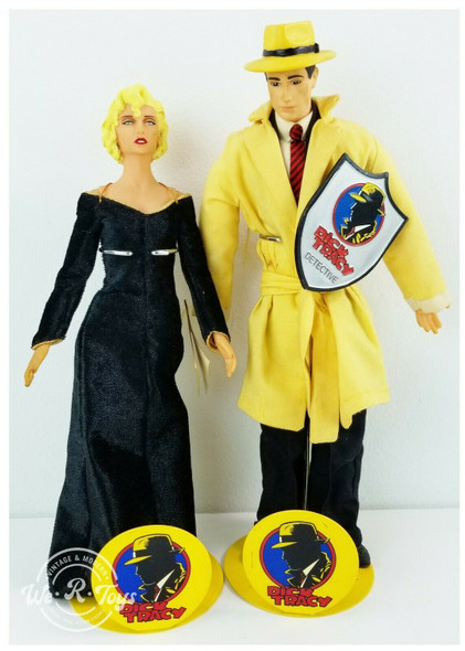 Disney Applause Dick Tracy Breathless Mahoney Madonna 9" Dolls Set w/ Stands