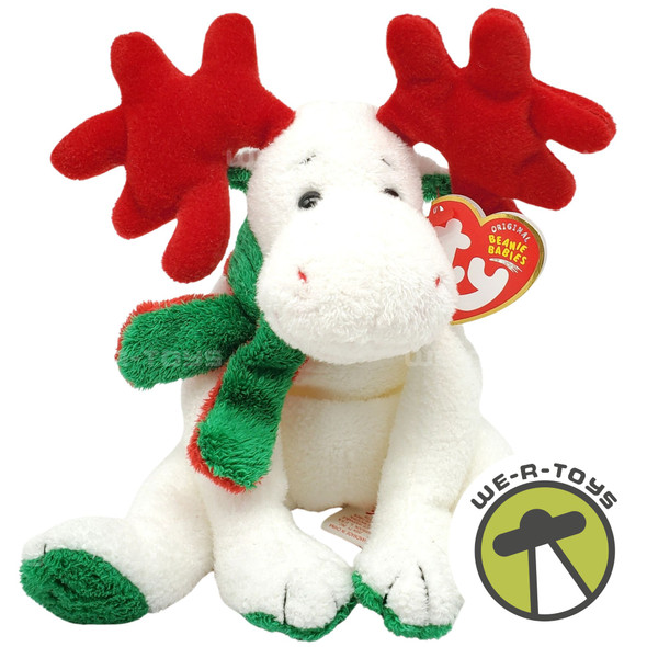 Ty Beanie Babies Moosletoe the Moose Christmas Plush