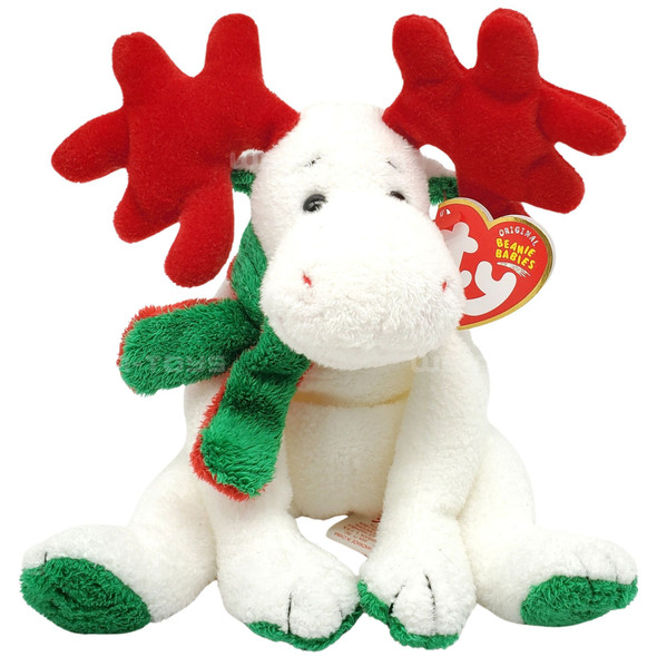 Ty Beanie Babies Moosletoe the Moose Christmas Plush