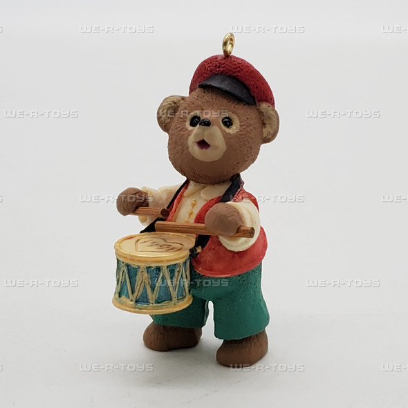 Hallmark Keepsake 1991 Tender Touches Fanfare Bear Christmas Ornament NEW