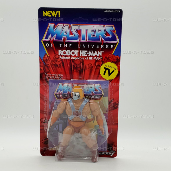 Masters of the Universe Robot He-Man Action Figure Mattel Super 7 2018