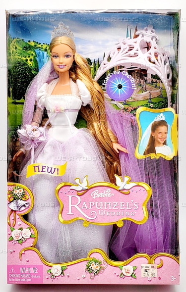 Barbie in Rapunzel's Wedding Rapunzel Wedding Doll with Light-Up Crown J1014
