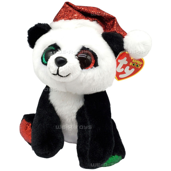 Ty Beanie Boo Pandy Claus the Panda Christmas Plush 6 Inch