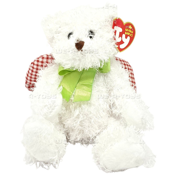 Ty Beanie Babies Joy the Angel Bear Christmas Plush White