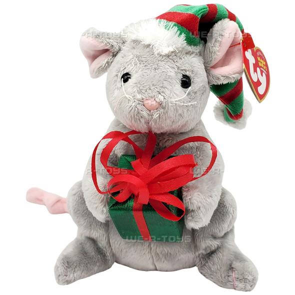 Ty Beanie Babies Tiny Tim the Mouse Christmas Plush Internet Exclusive 2004