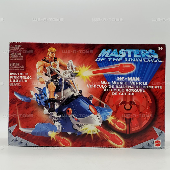 Masters Of The Universe He-Man War Whale Vehicle Play Set 2002 Mattel 47224 NEW