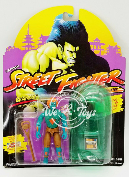 Street Fighter Blanka Bio-Warrior Action Figure 1993 Capcom No. 81072/6152 NRFP