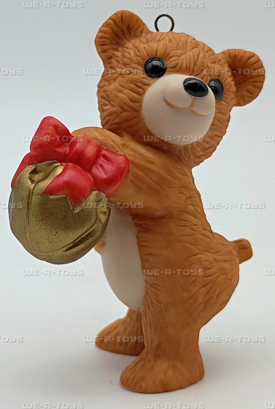 Cinnamon Bear Holding Bell Hallmark Keepsake Ornament New 1984 QX4541