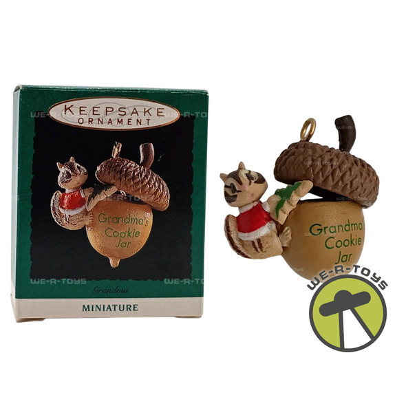 Grandma's Cookie Jar Chipmunk Miniature Hallmark Keepsake Ornament New 1993