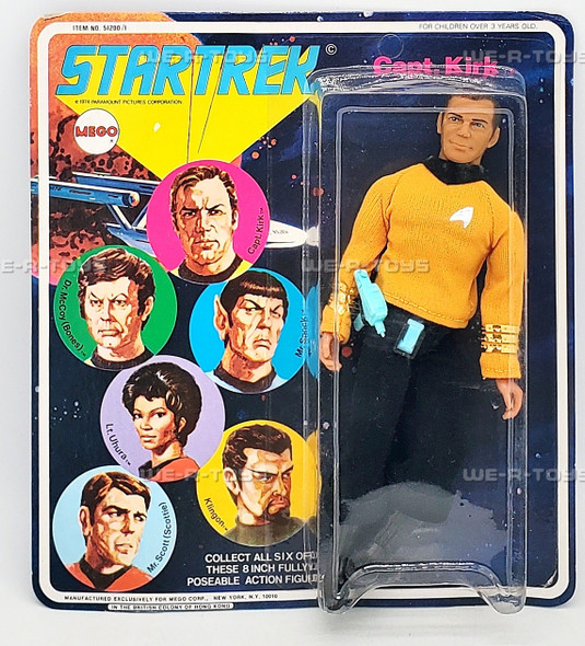 Star Trek Capt. Kirk 8 in Fully Poseable Action Figure 1974 Mego No. 51200/1