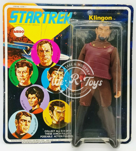 Star Trek Klingon 8 in Fully Poseable Action Figure 1974 Mego No. 51200/7 NEW