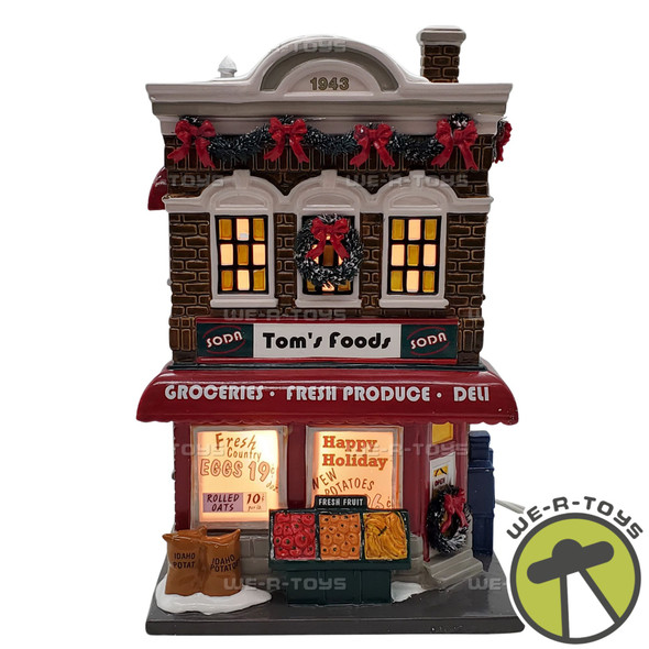 Department 56 Snow Village Tom's Foods Lit House 808947 NEW