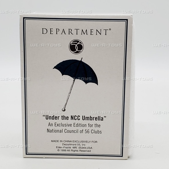 Department 56 Under the NCC Umbrella Blue Exclusive Edition NEW