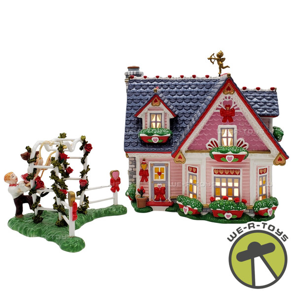 Department 56 Hearts & Blooms Cottage Snow Village Celebrate Love 55097 NEW
