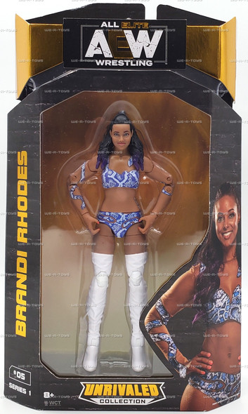 AEW Brandi Rhodes Action Figure #05 Series 1 Unrivaled Collection 2020 Jazwares