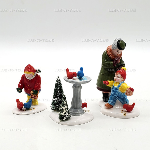 Department 56 Original Snow Village Feeding the Birds Figurine 54739 NEW