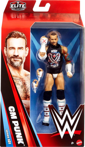 WWE Elite Collection 121 CM Punk Action Figure 2025 Mattel