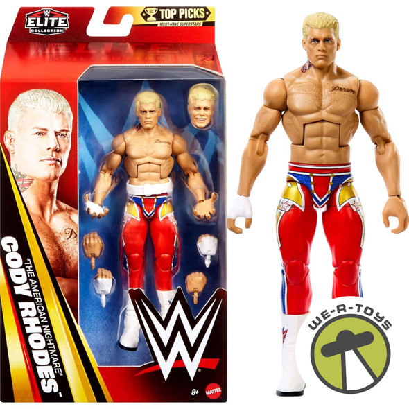 WWE Elite American Nightmare Cody Rhodes Action Figure 2026 Mattel