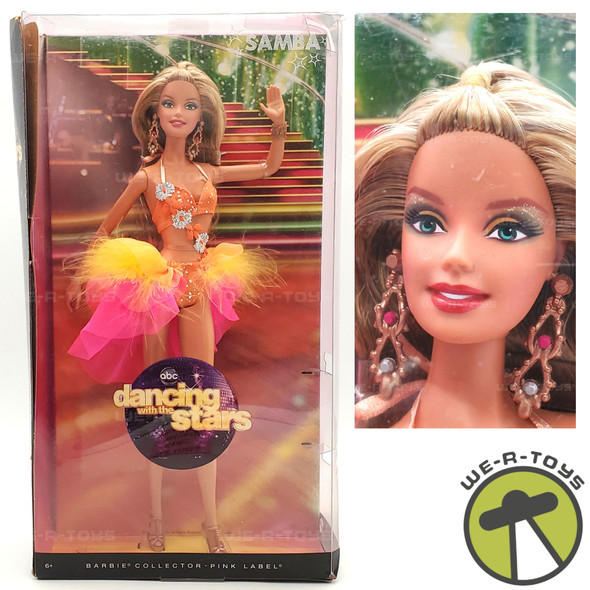 Dancing with The Stars Samba Barbie Doll Pink Label Mattel W3317 NEW