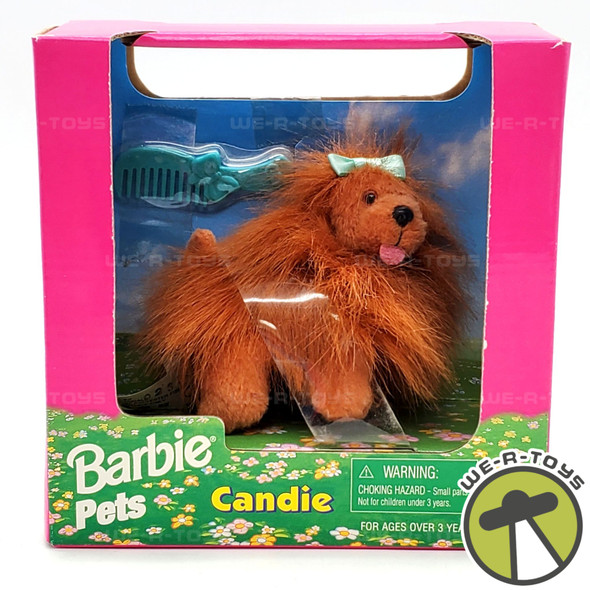Barbie Pets Candie Dog Plush with Comb Mattel 67572 NEW