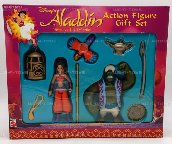 Disney's Aladdin Action Figure Gift Set Jasmine, Captain Murk, Lago 65389-93 Mattel