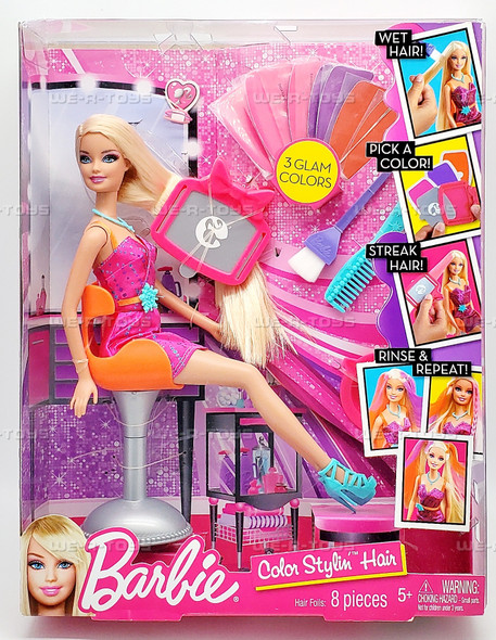 Hairtastic Color Stylin Barbie Doll 2012 Mattel X7888