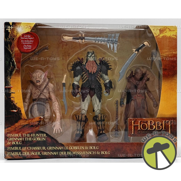 The Hobbit Fimbul the Hunter Grinnah The Goblin Bolg Action Figures 2012 Vivid