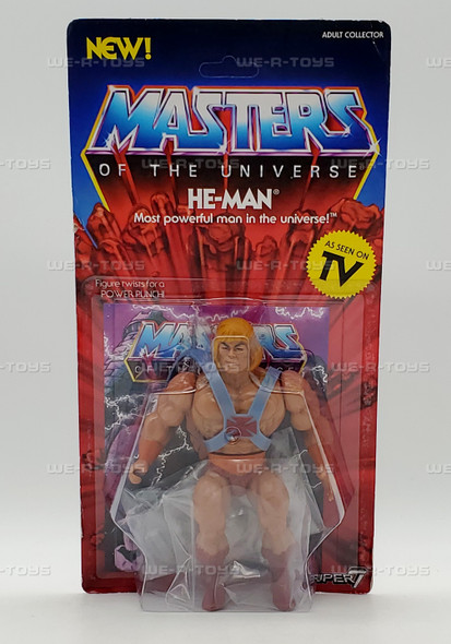Masters of the Universe He-Man Vintage Filmation Super 7 Figure 2018 Mattel #3073