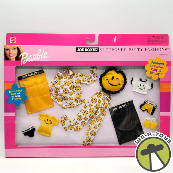 Barbie Joe Boxer Sleepover Fashions Set of 10 Fashions 2000 Mattel New 68773