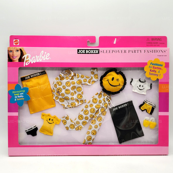 Barbie Joe Boxer Sleepover Fashions Set of 10 Fashions 2000 Mattel New 68773