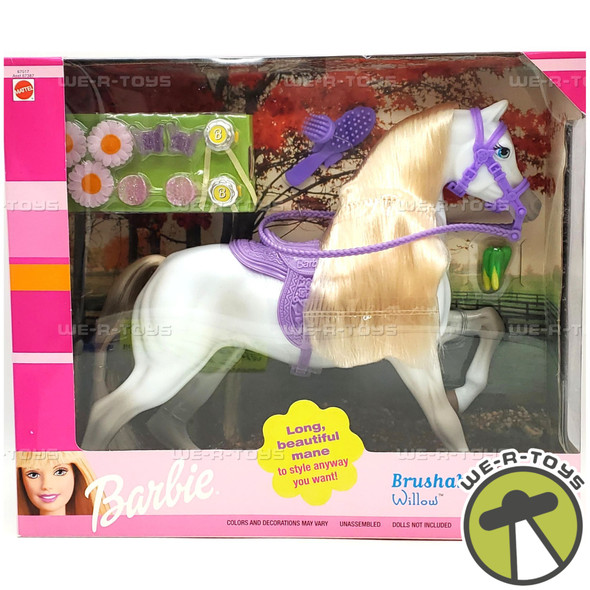 Barbie Brushable Beauties Willow Horse with Accessories 1999 Mattel NEW
