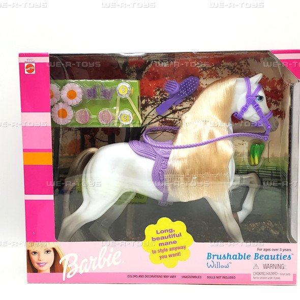 Barbie Brushable Beauties Willow Horse with Accessories 1999 Mattel NEW