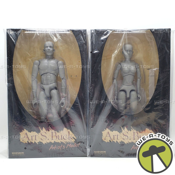 Art S. Buck Artists Models Gray Male & Female Figures Sideshow Collectibles NEW
