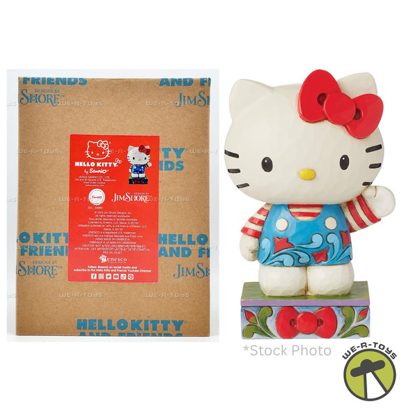 Sanrio by Jim Shore Hello Kitty Waving Classic Figurine 2024 Enesco 40043