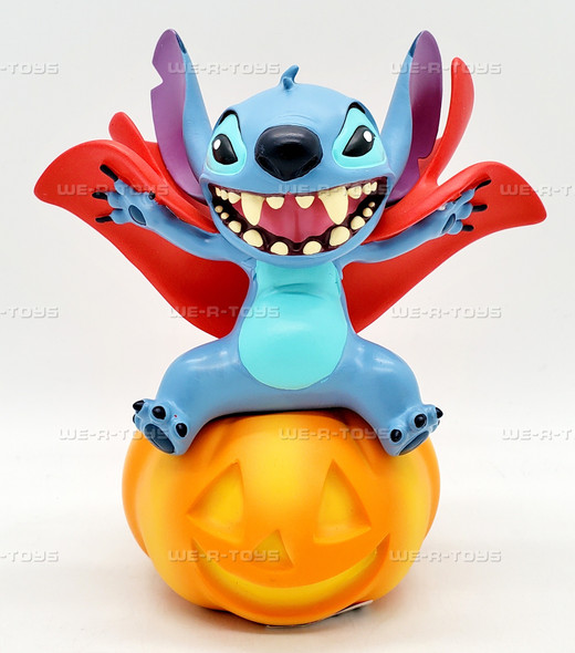 Disney Showcase Lilo and Stitch Halloween Stitch on Pumpkin Figurine 6017376