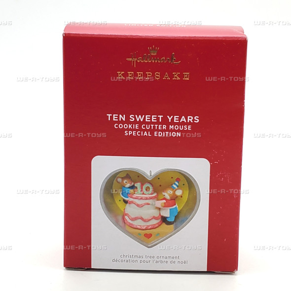 Hallmark Keepsakes 2021 Ten Sweet Years Cookie Cutter Christmas Ornament NEW