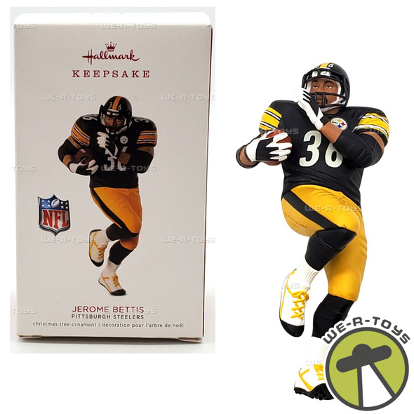 Hallmark Keepsakes 2018 Jerome Bettis Pittsburgh Steelers Christmas Ornament NEW