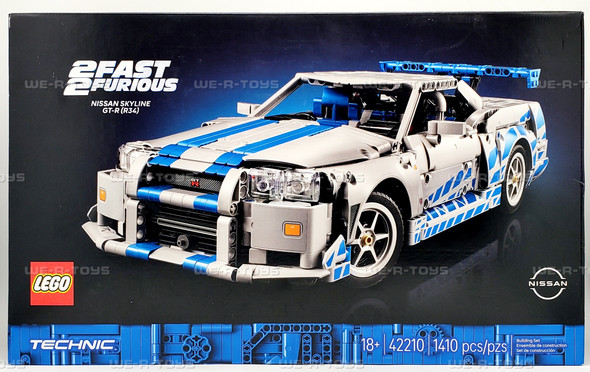 LEGO Technic 2 Fast 2 Furious Nissan Skyline GT-R (R34) Building Set 42210